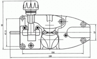 Размеры механизма подачи SSJ16 (SSJ27)