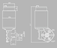 Размеры мотора ZK-60ZY01
